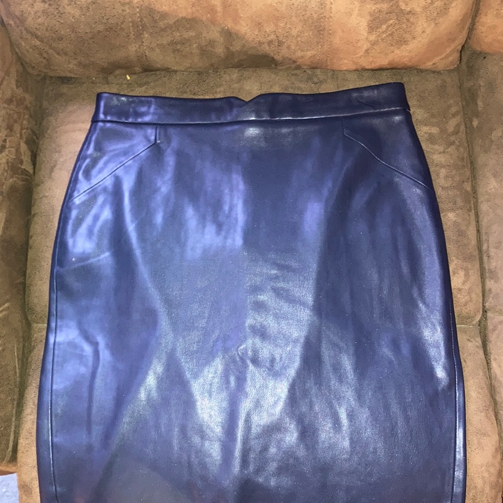 Premise Studio black pencil skirt in faux leather size 10